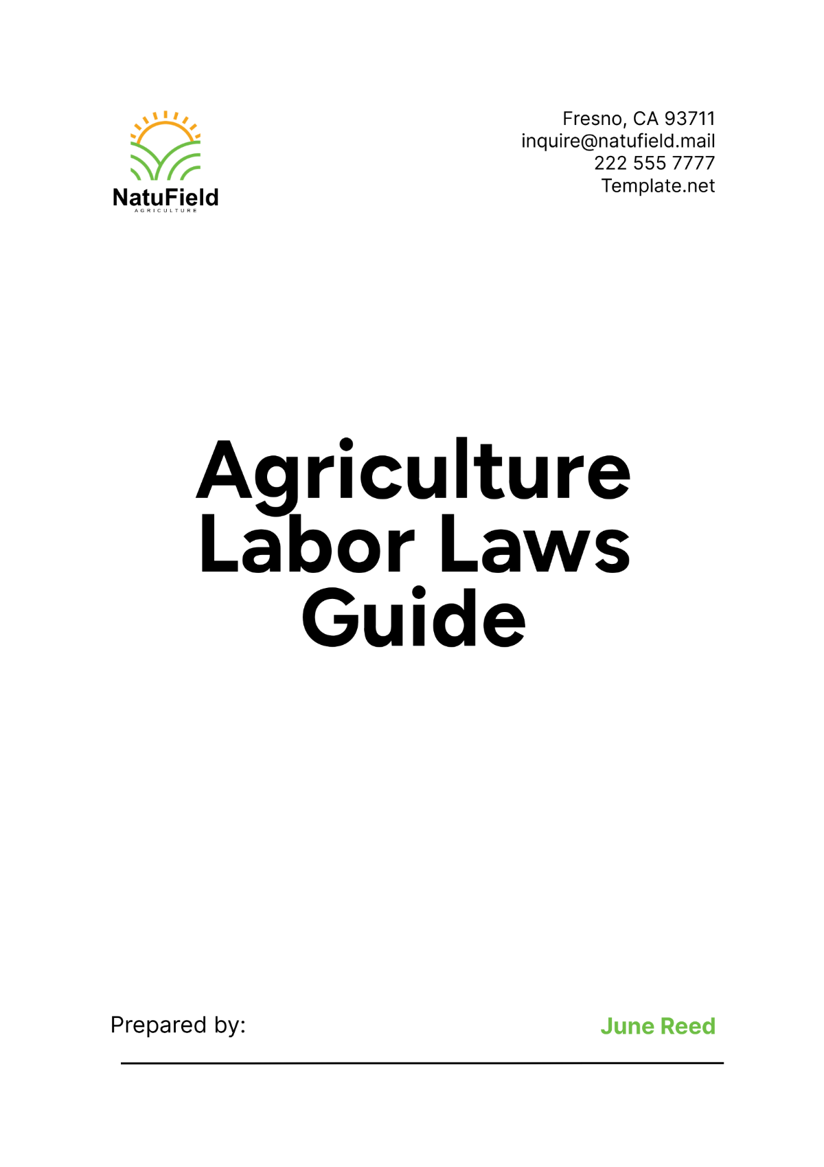 Agriculture Labor Laws Guide Template - Edit Online & Download