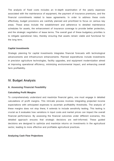 Free Agriculture Budget Protocol Template to Edit Online