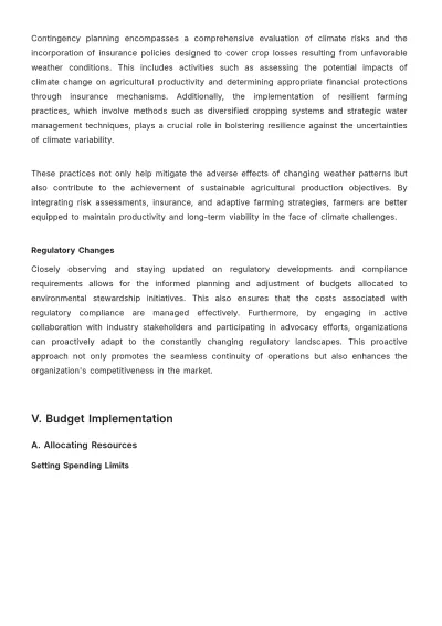Free Agriculture Budget Protocol Template to Edit Online