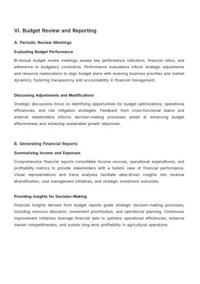 Free Agriculture Budget Protocol Template to Edit Online
