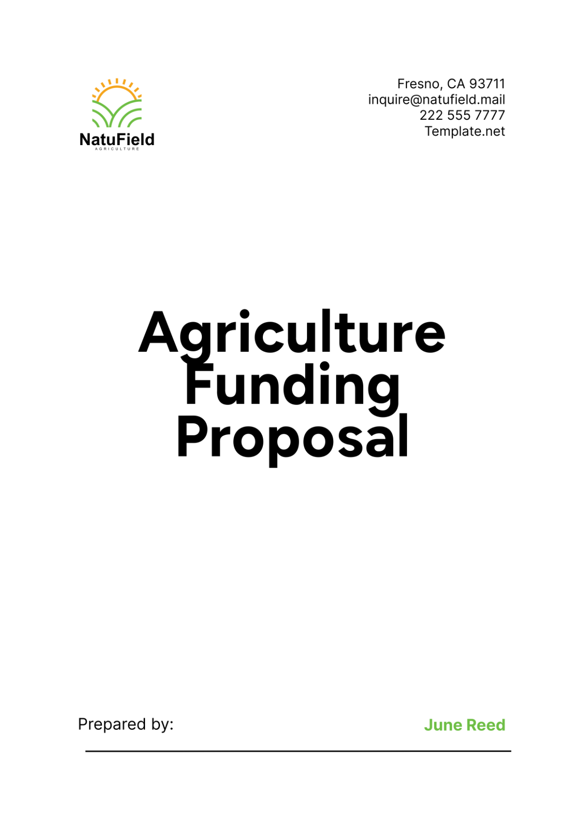 Agriculture Funding Proposal Template - Edit Online & Download