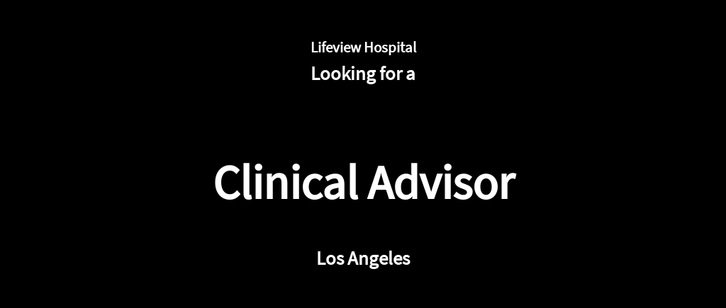 Free Clinical Advisor Job Ad/Description Template.jpe