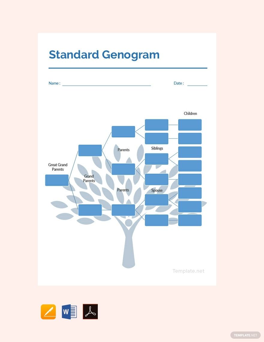 Standard Genogram Template