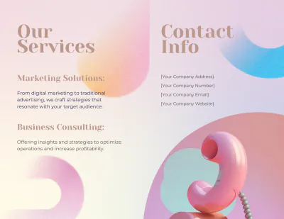 Free Gradient Brochure Template to Edit Online