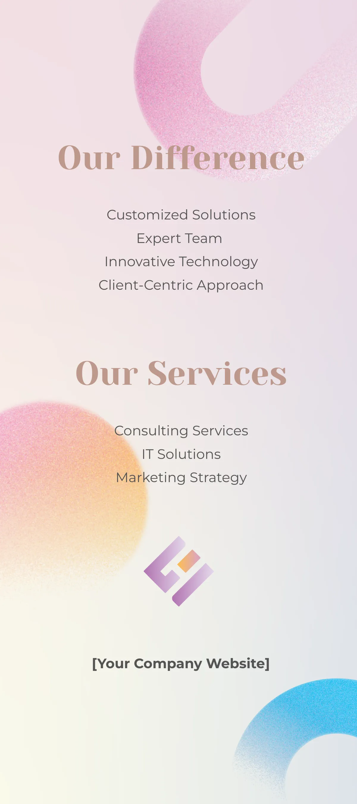 Free Gradient Rack Card Template to Edit Online