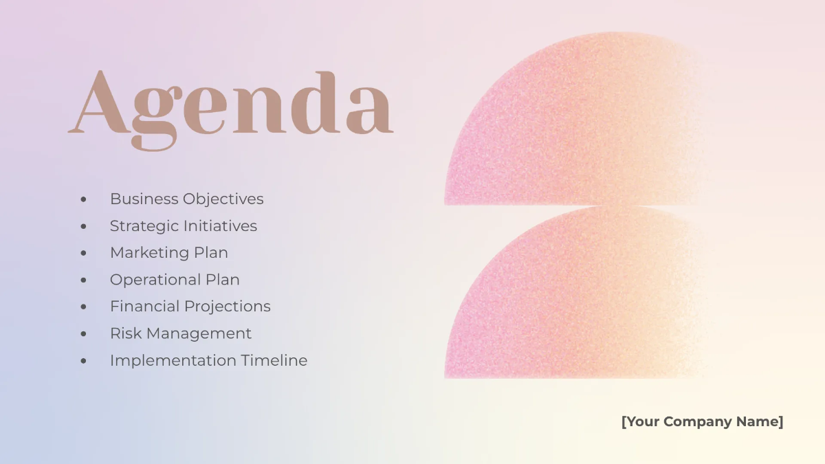 Free Gradient Presentation Template to Edit Online