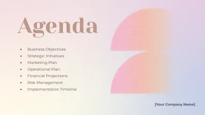 Free Gradient Presentation Template to Edit Online