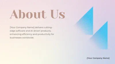Free Gradient Presentation Template to Edit Online