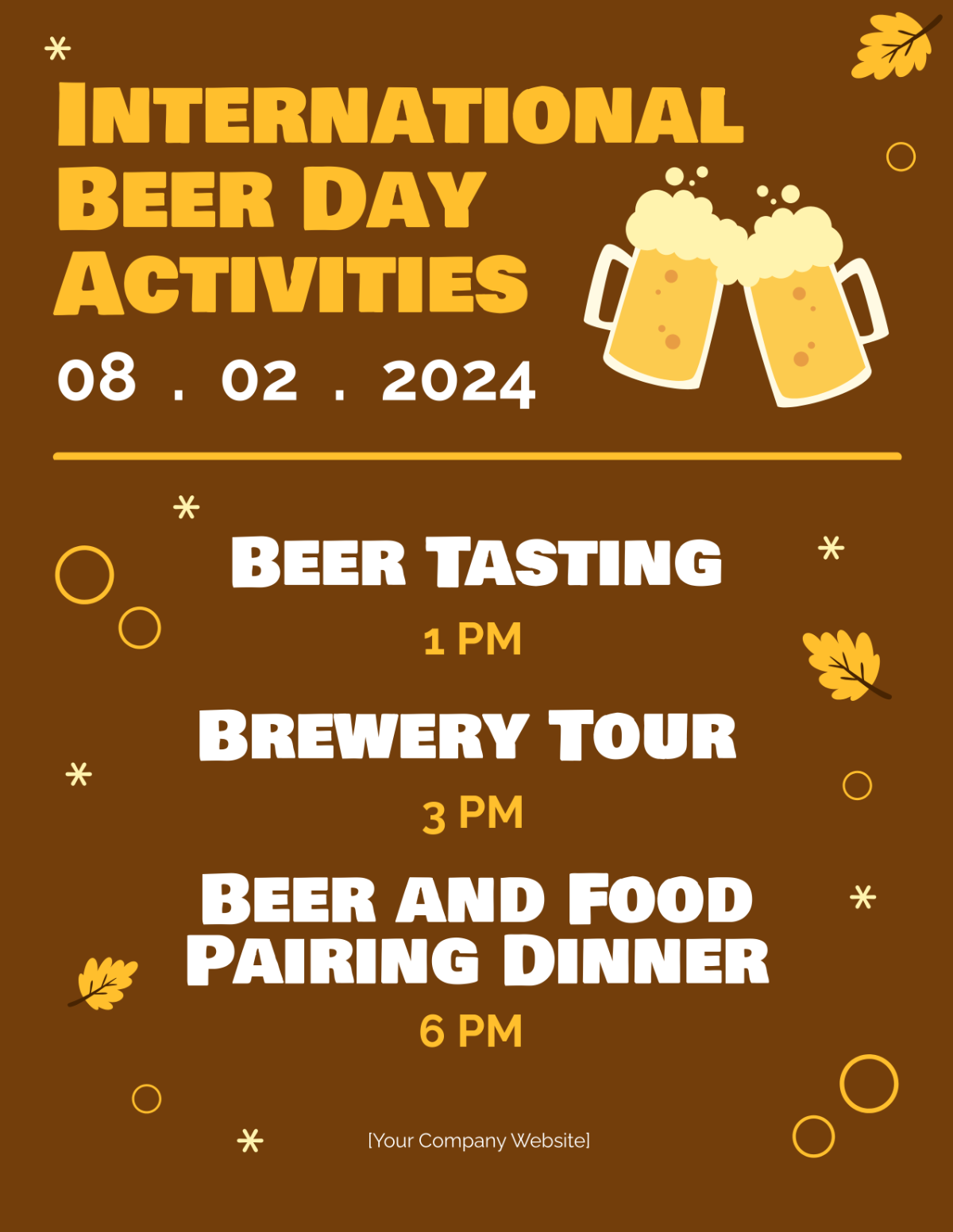 International Beer Day Activities