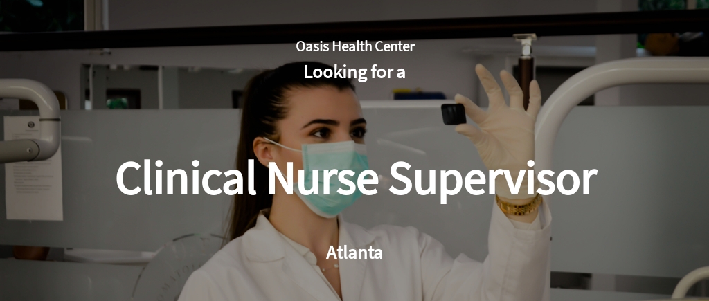 Free Clinical Nurse Supervisor Job Ad/Description Template.jpe
