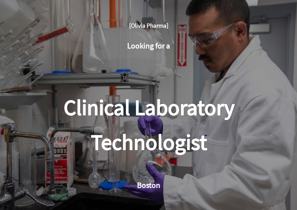 Free Clinical Laboratory Technologist Job Ad/Description Template.jpe