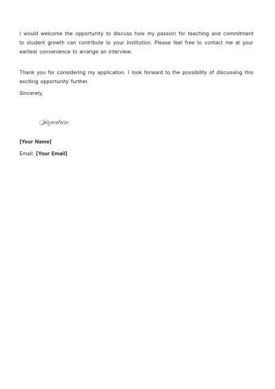 Free Tutor In English Cover Letter For Part Time Job to Edit Online
