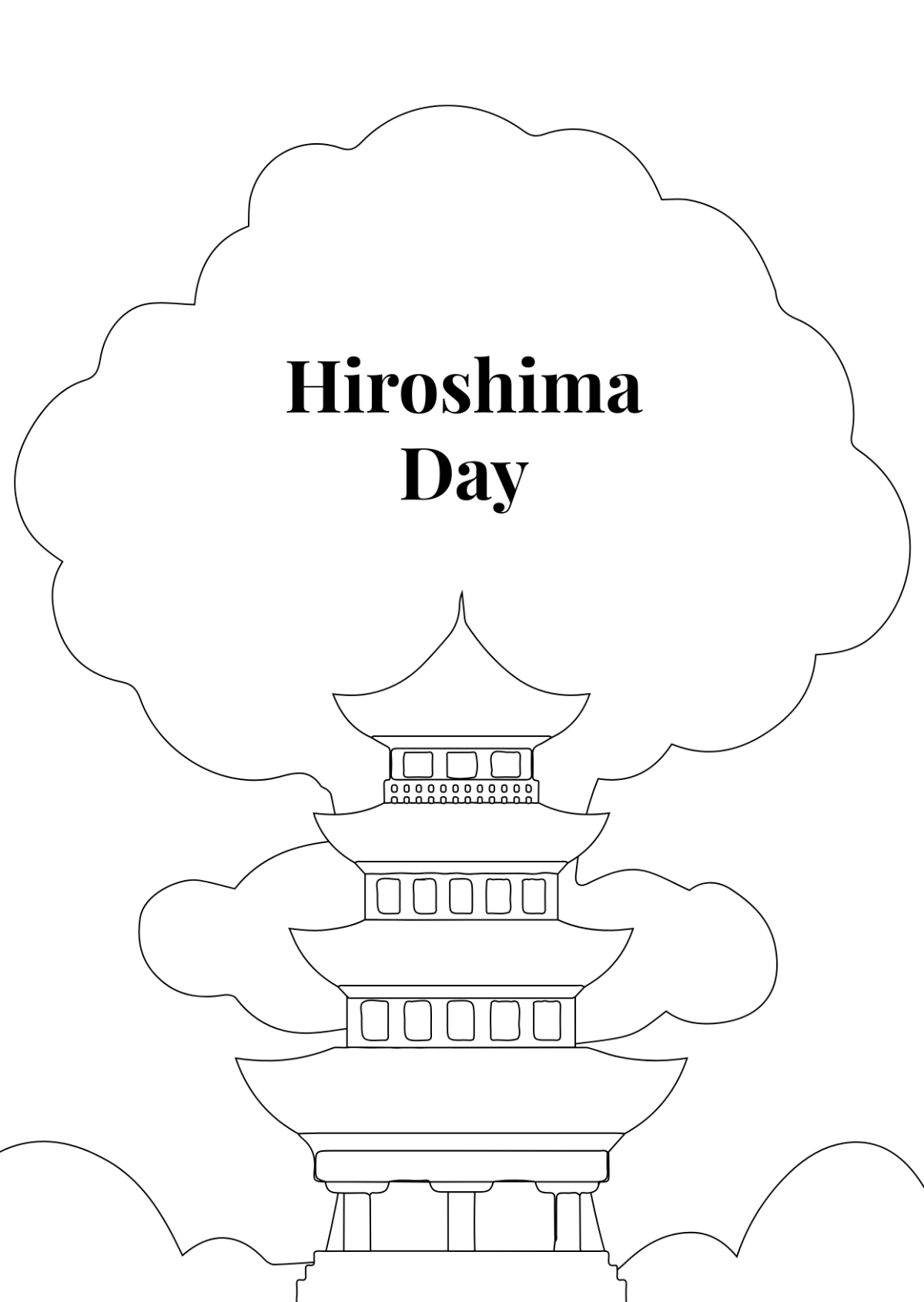 Hiroshima Day Drawing