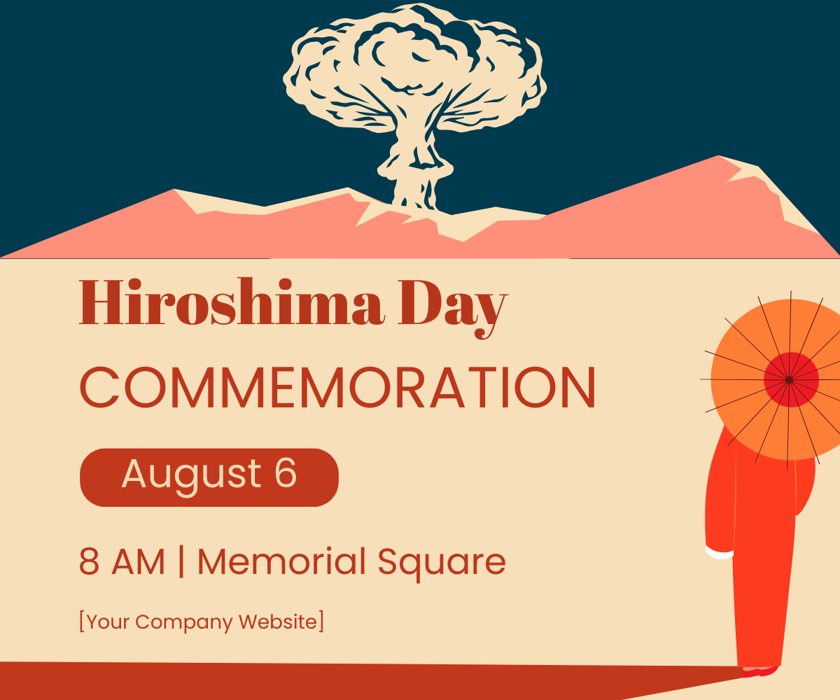 Hiroshima Day Ad Banner