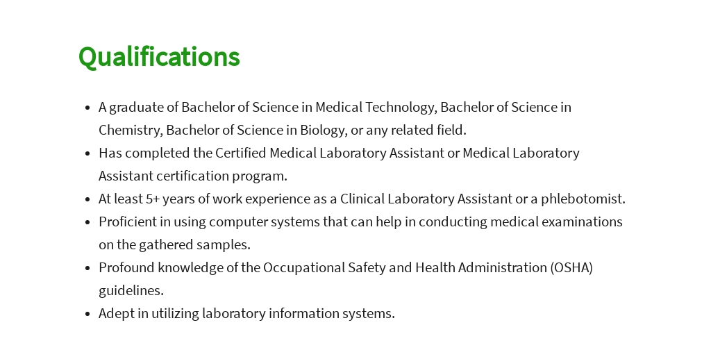 Free Clinical Laboratory Assistant Job Description Template 5.jpe