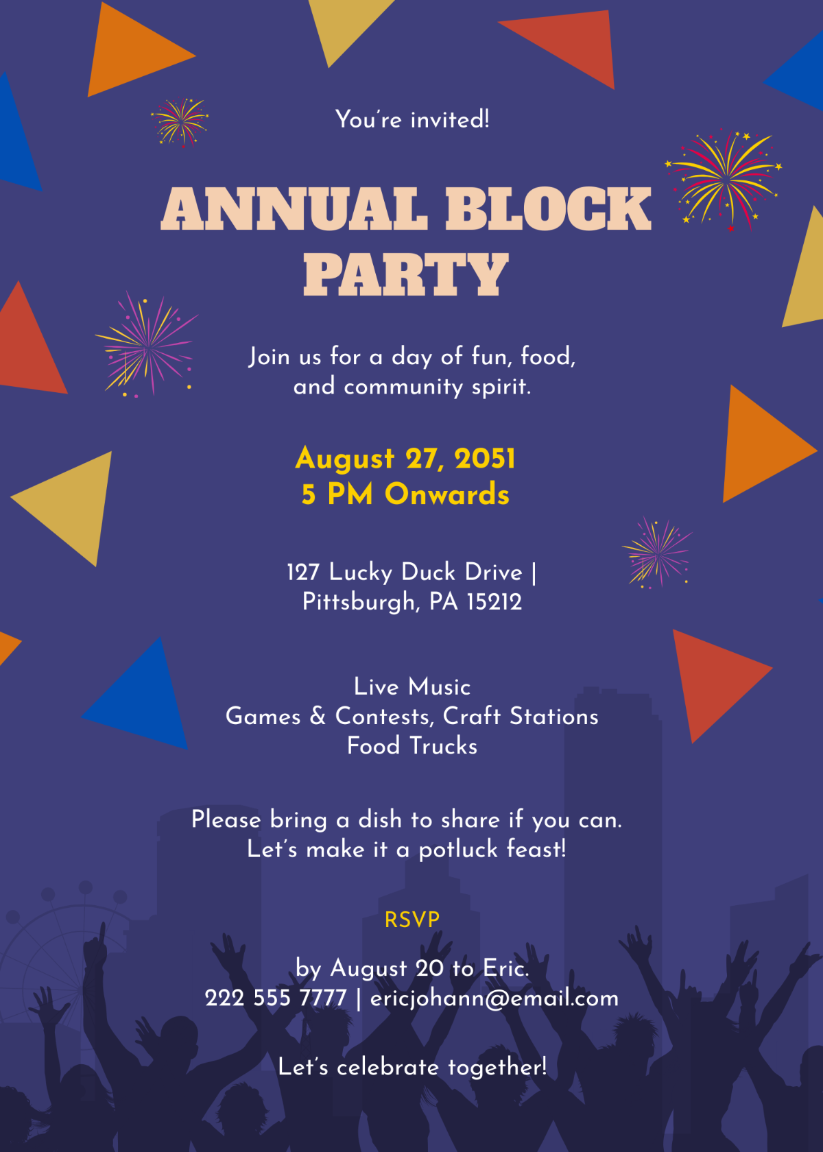 Block Party Invitation
