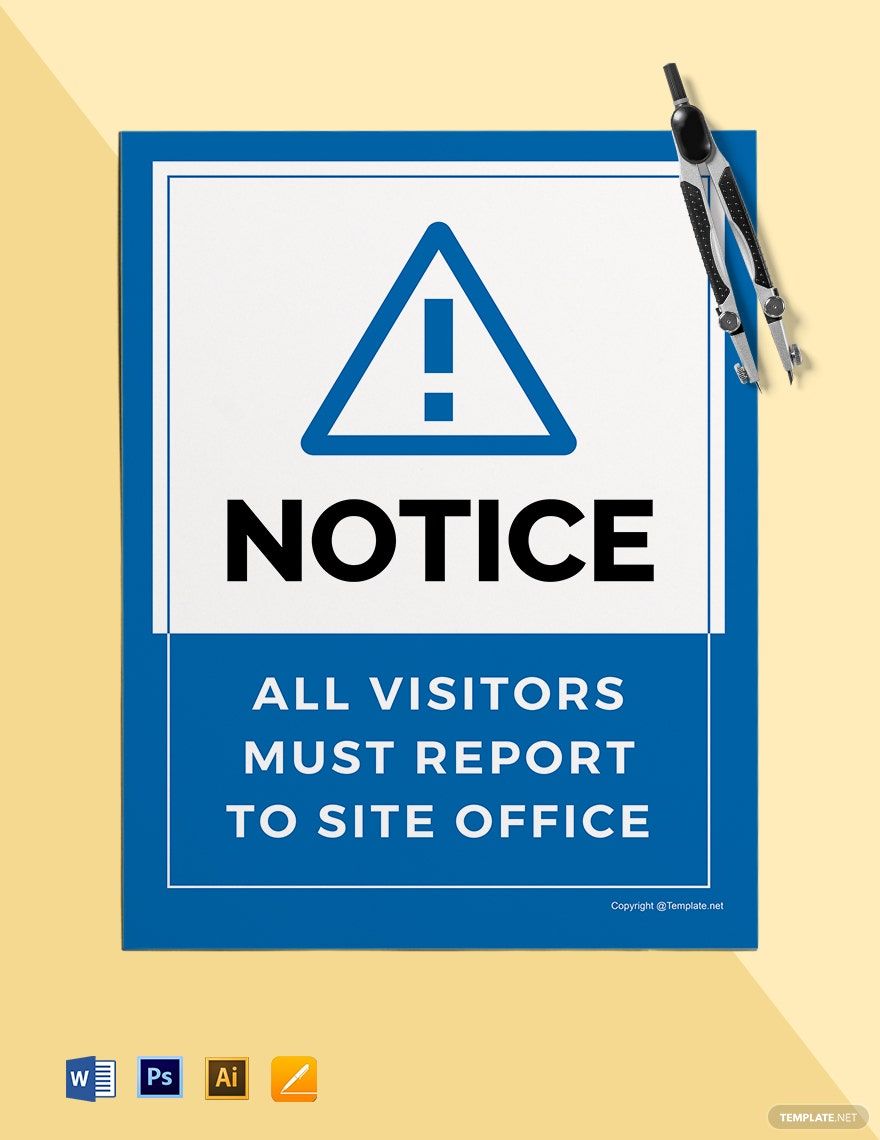 Free site office Sign Template