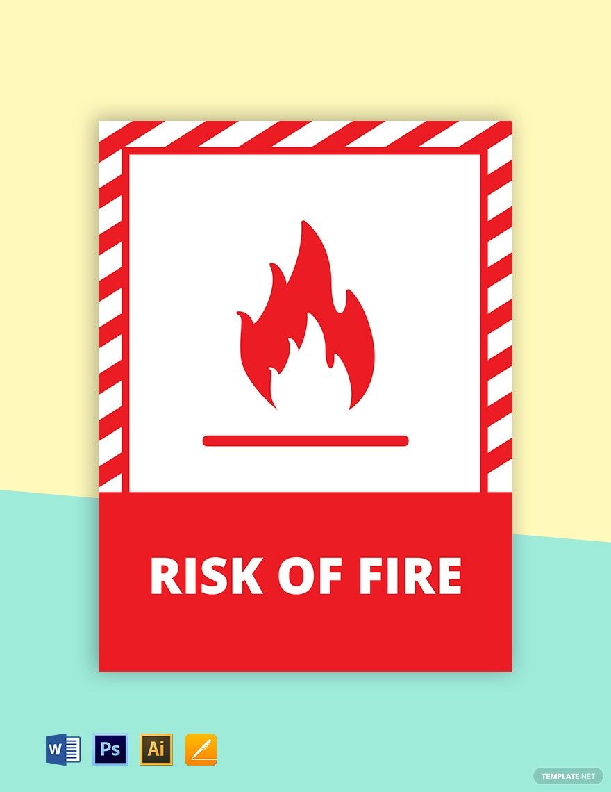 Fire Safety Sign Template