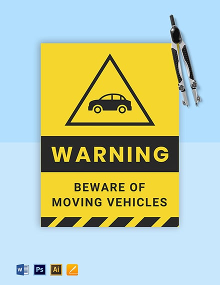 Business And Industrial Other Public Safety Equipment Warning Beware Of Moving Vehicles A5a4a3 9817