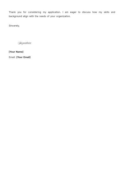 Free Translator Cover Letter For Part Time Job to Edit Online