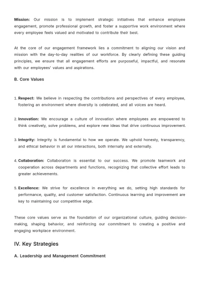 Free Agriculture Employee Engagement Strategy Template to Edit Online