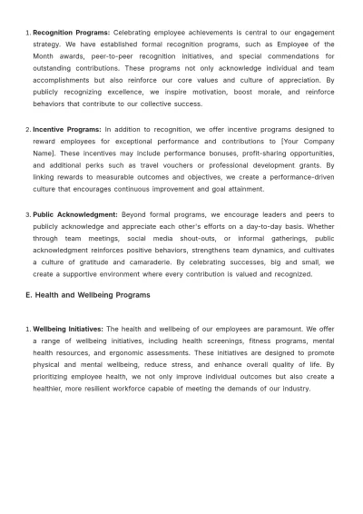 Free Agriculture Employee Engagement Strategy Template to Edit Online