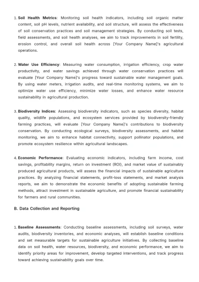 Free Agriculture Sustainable Land Use Plan Template to Edit Online