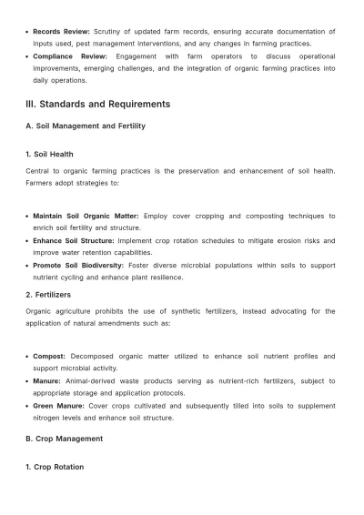Free Agriculture Organic Farming Certification Procedure Template to Edit Online