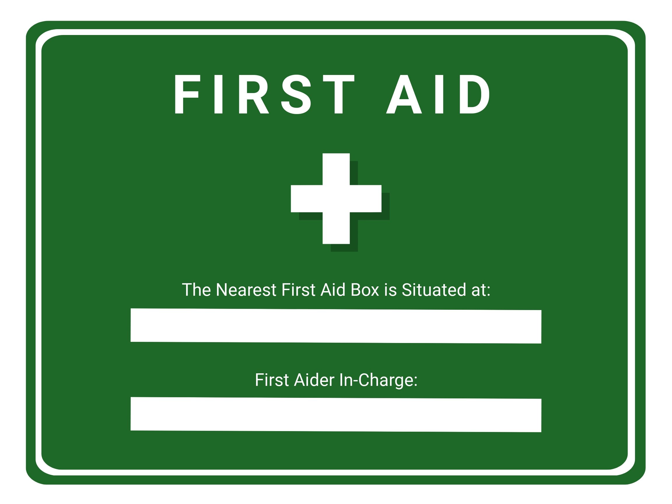 First Aid Sign Free Printable