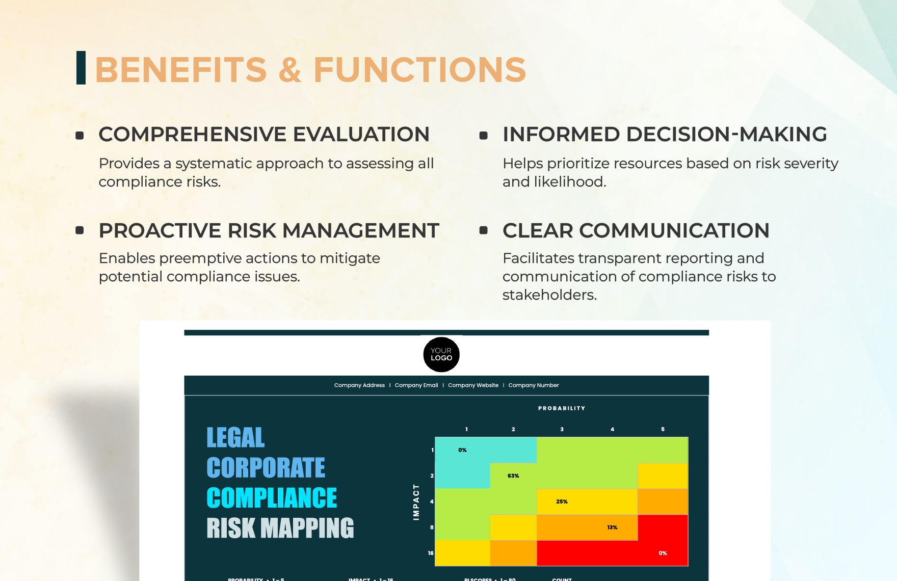 Legal Corporate Compliance Risk Assessment Matrix Template