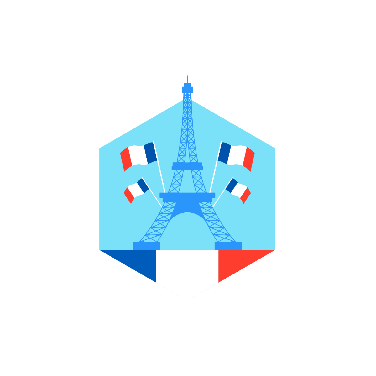 Happy Bastille Day Logo Image - Edit Online | Template.net