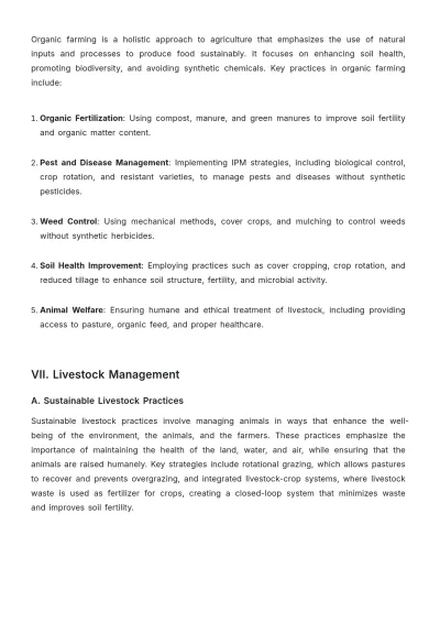 Free Agriculture Environmental Education Manual Template to Edit Online