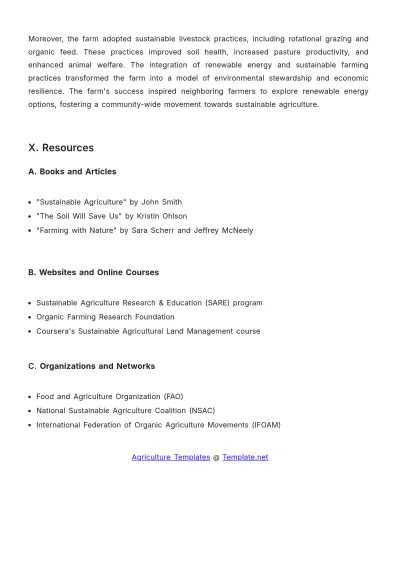 Free Agriculture Environmental Education Manual Template to Edit Online