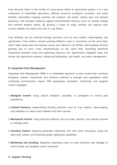 Free Agriculture Environmental Education Manual Template to Edit Online