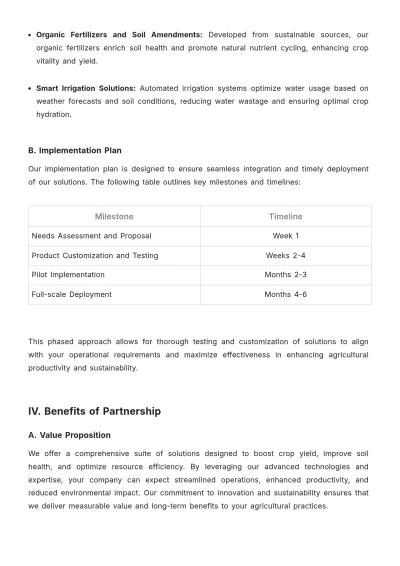 Free Agriculture B2B Sales Proposal Template to Edit Online