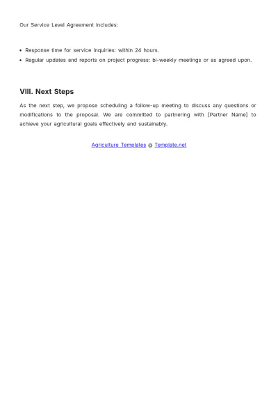 Free Agriculture B2B Sales Proposal Template to Edit Online