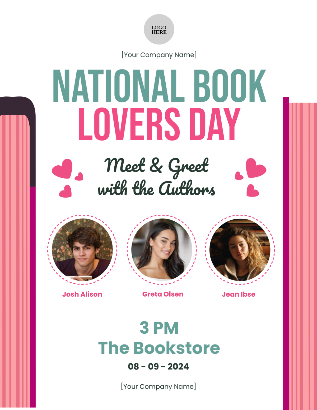 National Book Lovers Day Flyer