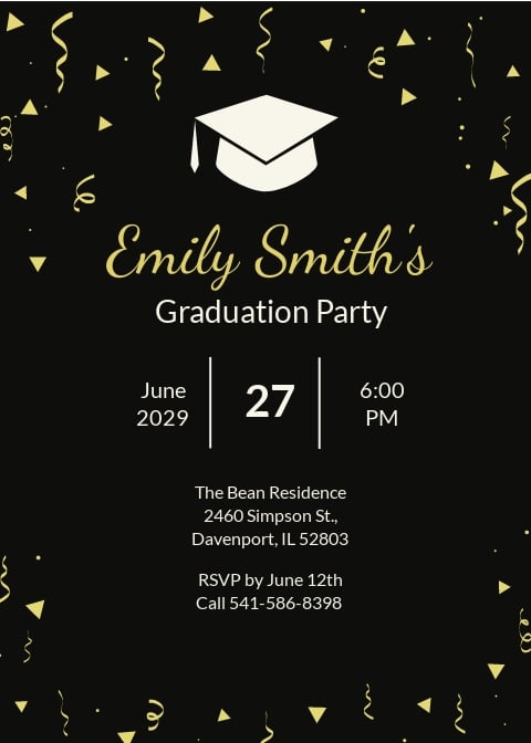Graduation Invitation Template Illustrator Word Apple Pages Psd Publisher Template Net