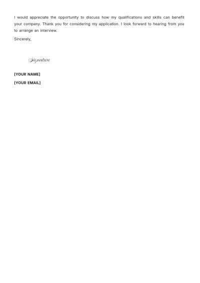 Free IT Entry Level Cover Letter to Edit Online