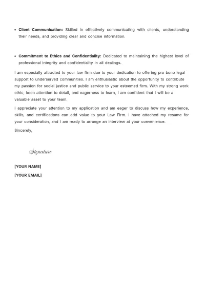Free Legal Entry Level Cover Letter to Edit Online