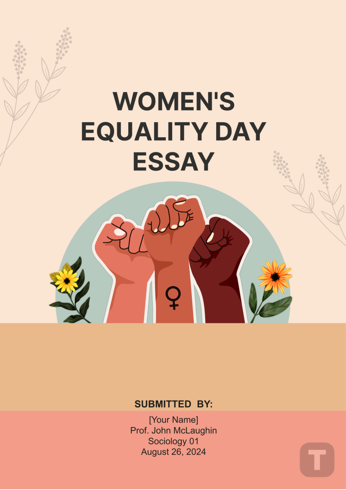 Womens Equality Day Essay Template - Edit Online & Download