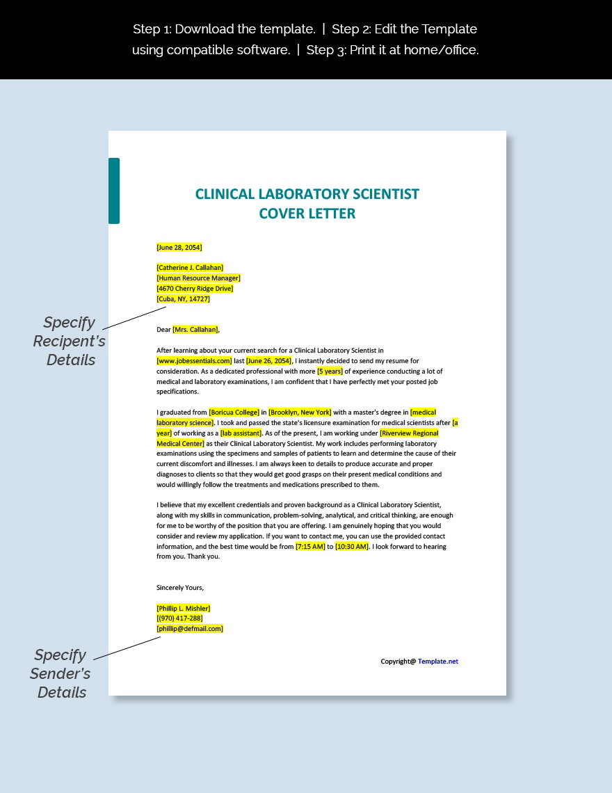 cover letter for principal scientist