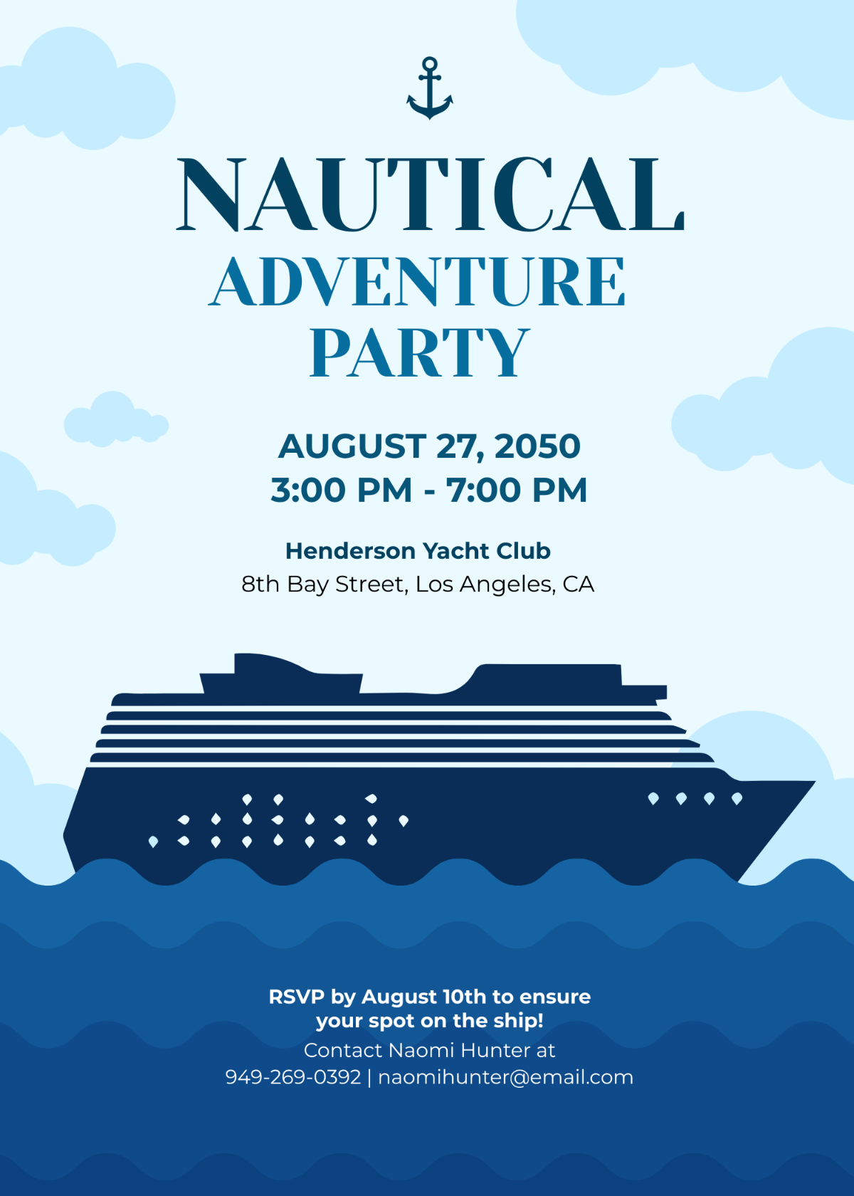 Nautical Party Invitation