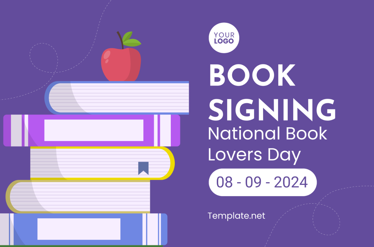 National Book Lovers Day Banner