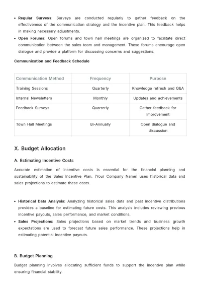 Free Agriculture Sales Incentive Plan Template to Edit Online