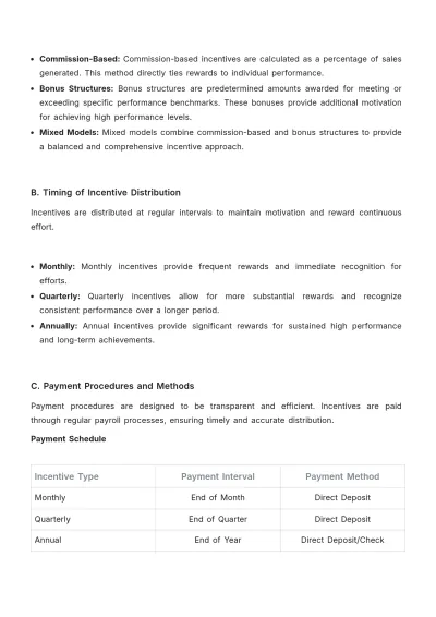 Free Agriculture Sales Incentive Plan Template to Edit Online
