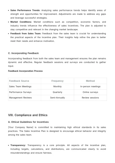 Free Agriculture Sales Incentive Plan Template to Edit Online