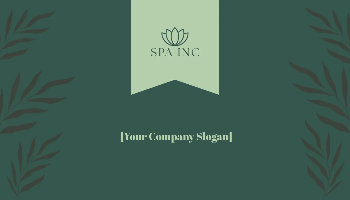 Free Spa Service Business Card Template to Edit Online