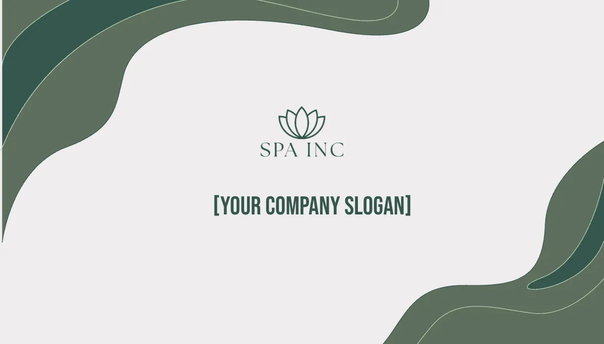 Free Spa Agency Business Card Template to Edit Online