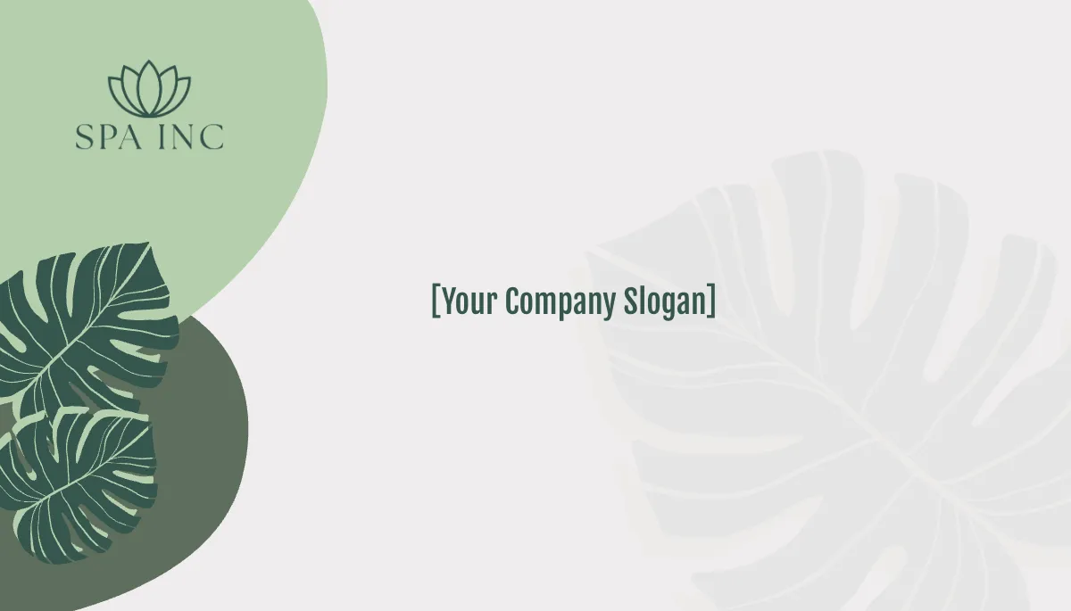 Free Spa Management Business Card Template to Edit Online